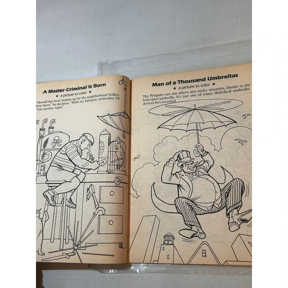 Vintage Penguin Super Powers Coloring and Activity Book 1984 Unused RARE DC